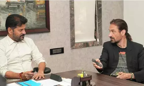 Analog AI CEO Alex Kipman meets Chief Minister A Revanth Reddy in Hyderabad on Thursday