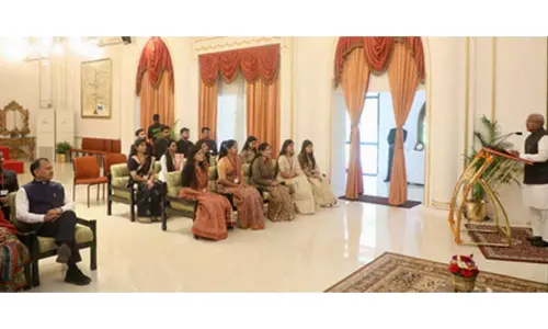 MP: Guv Patel addresses govt officers at Raj Bhavan