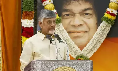 AP CM Chandrababu highlights Sathya Sai Babas impact at centenary celebrations