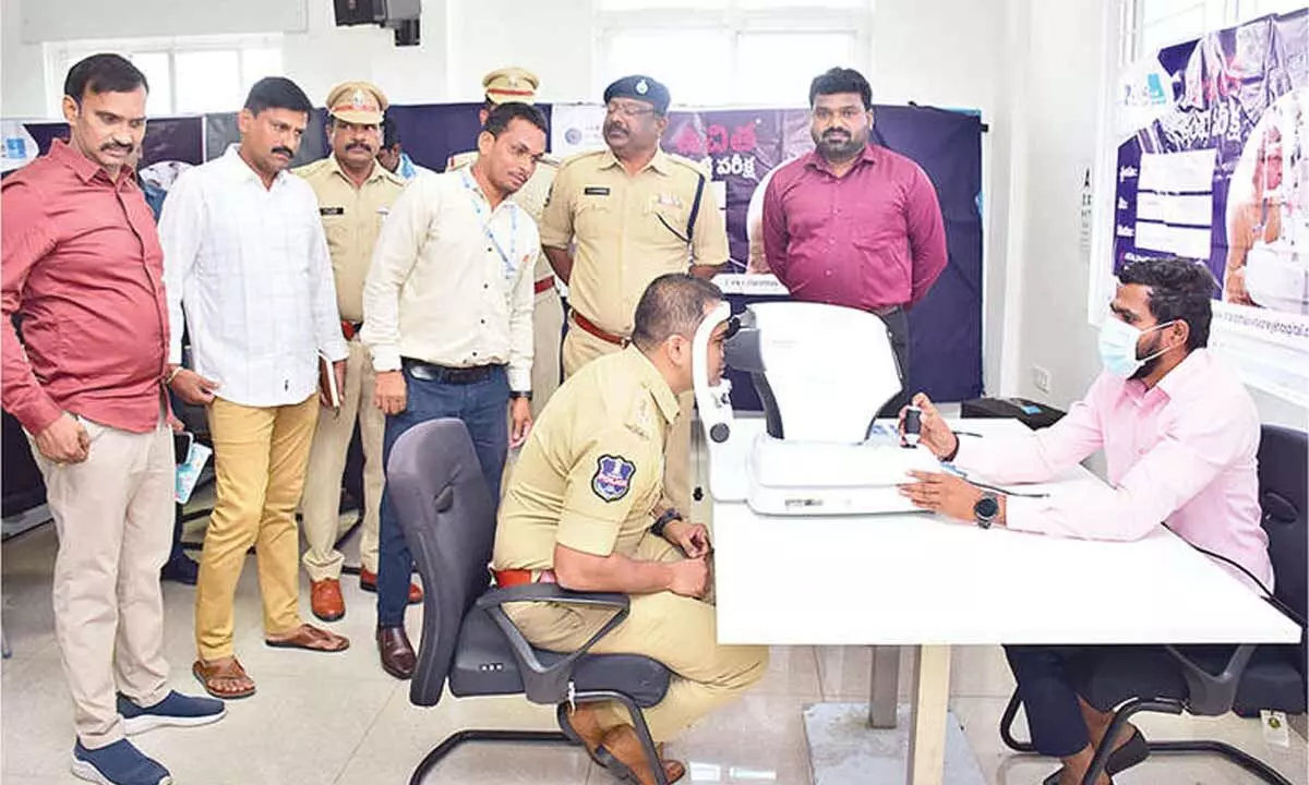 Police hold free eye camp for staff, families Police hold free eye camp for staff, families