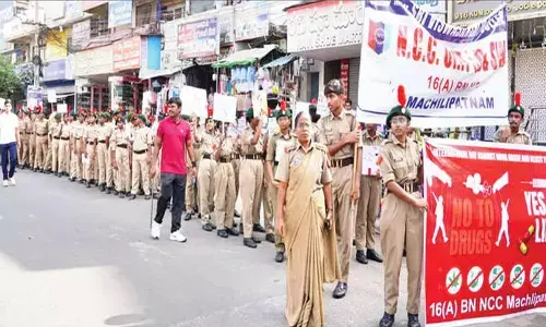 NCC Cadets take out anti-drug rally