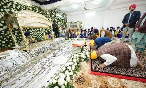 Anandpur Sahib resonates with Bole so Nihal, Sat Sri Akal slogans to mark sacrifice of Guru Teg Bahadur