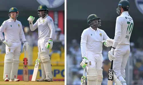 2nd Test: Muthusamy’s century, Jansen’s fifty take South Africa to 428/7