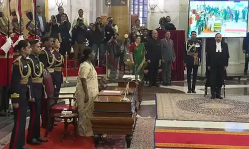President Murmu administers oath of office to CJI Surya Kant