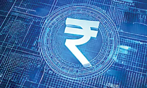 Re makes 46 paise rebound as crude prices on decline