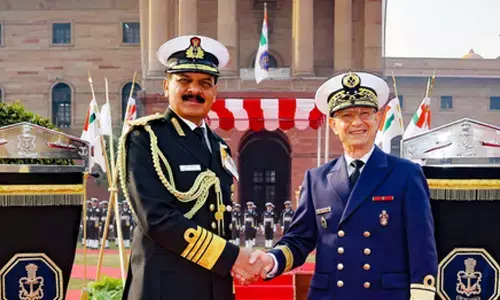 Indian Navy chief receives top Moroccan Navy official ahead of talks