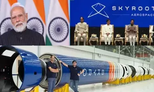 PM unveils Skyroots orbital rocket in Hyd