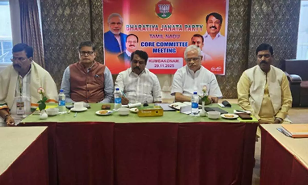 BJP draws roadmap for 2026 TN Assembly polls