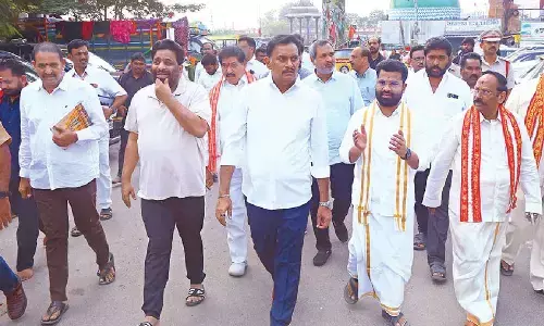 MP inspects ongoing works at Durga temple