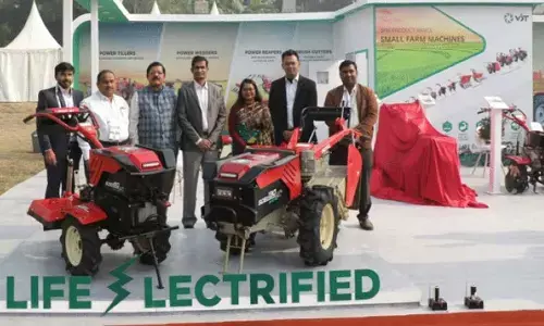 VST Tillers Tractors unveils EV power tillers