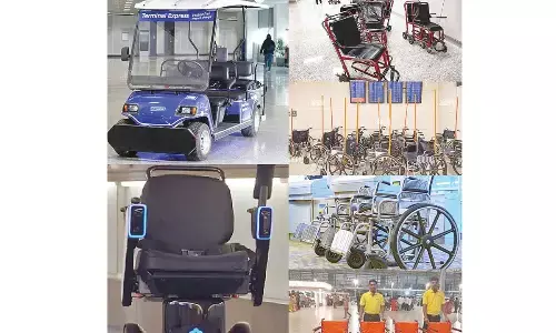 Need for power-driven wheelchairs in airports