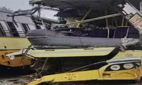 Tamil Nadu: 12 killed, 40 injured as 2 buses crash head-on in Sivaganga