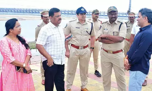 CP inspects security arrangements for ‘Bhavani Deeksha Viramana’