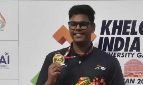 Mukesh wins gold medal in shooting