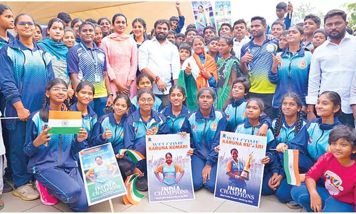 Grand reception for Blind cricket world cup winner