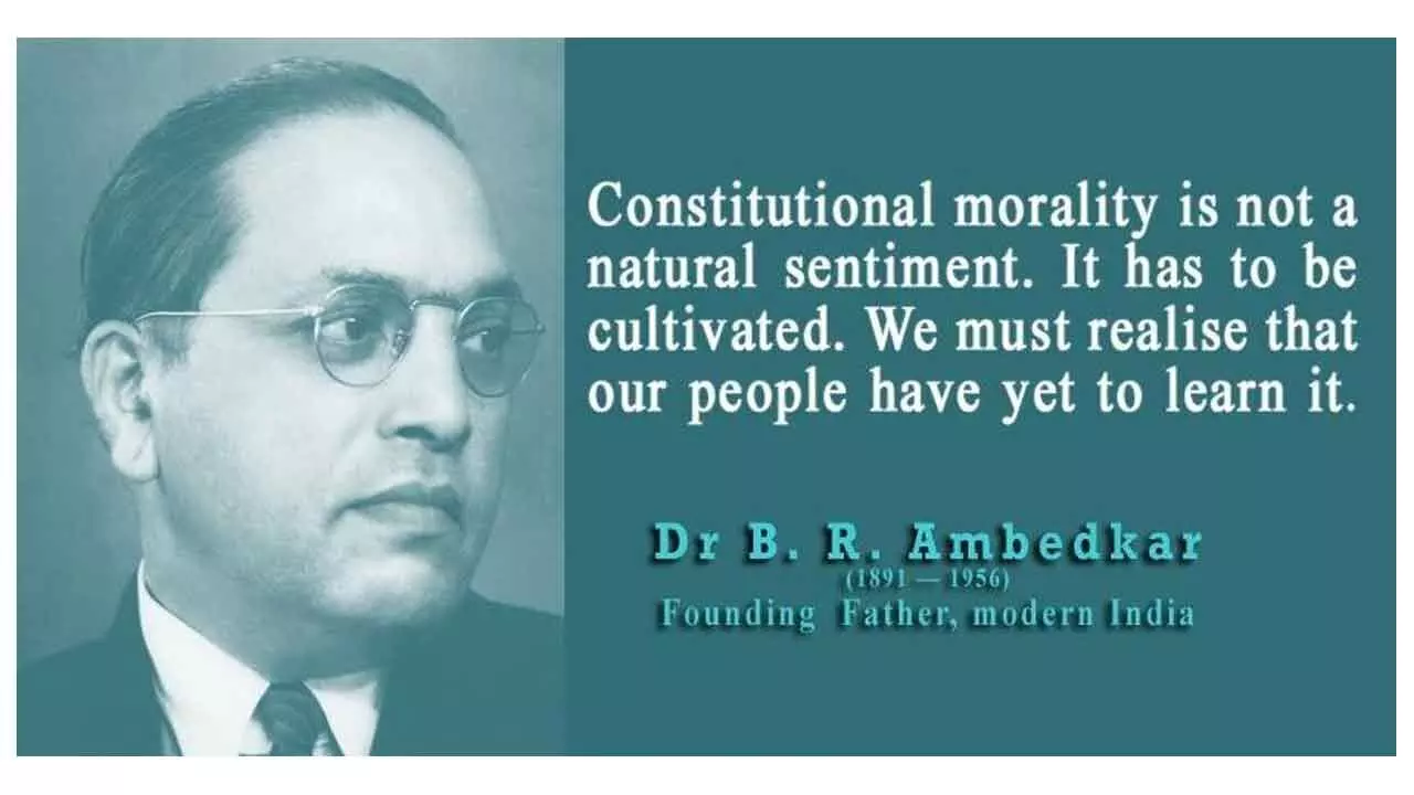 Ambedkar, Constitution Day and morality Ambedkar, Constitution Day and morality