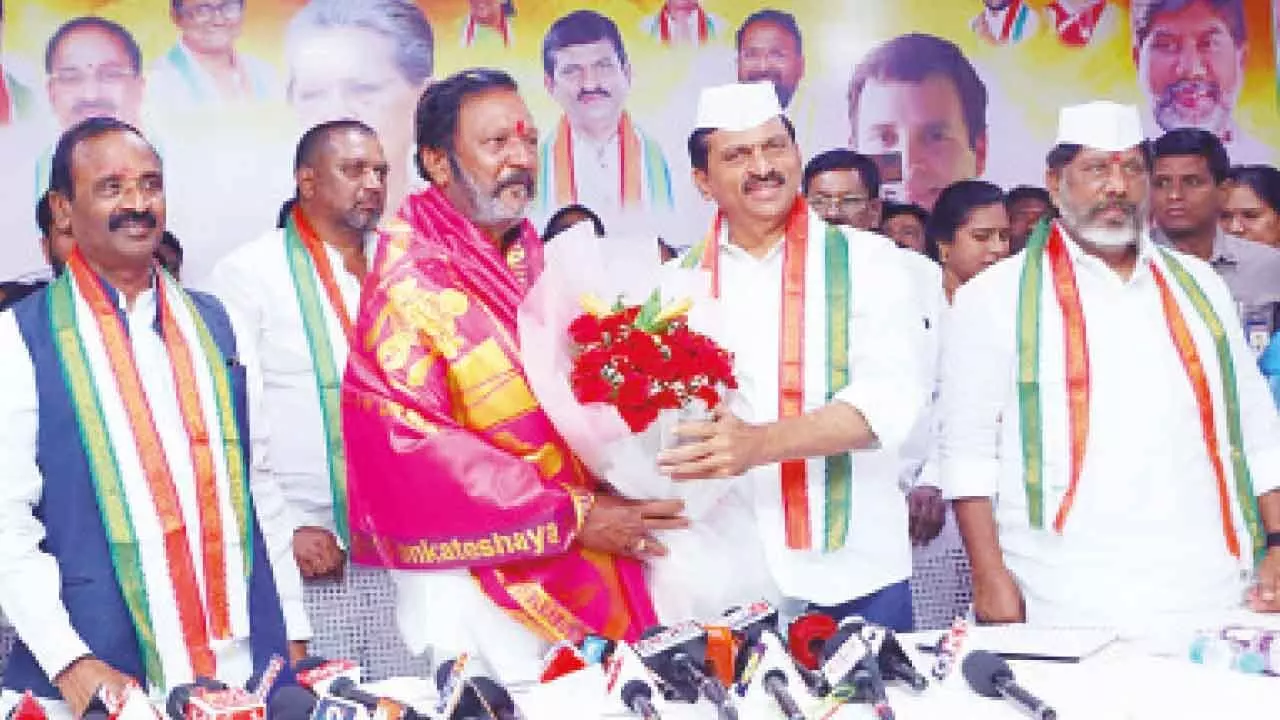 Satyanarayana assumes charge as Khammam DCC president