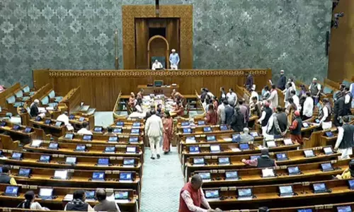 Lok Sabha adjourned for the day, five minutes after reconvening