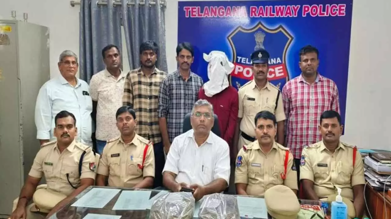 Habitual offender nabbed with marijuana at Secunderabad railway station