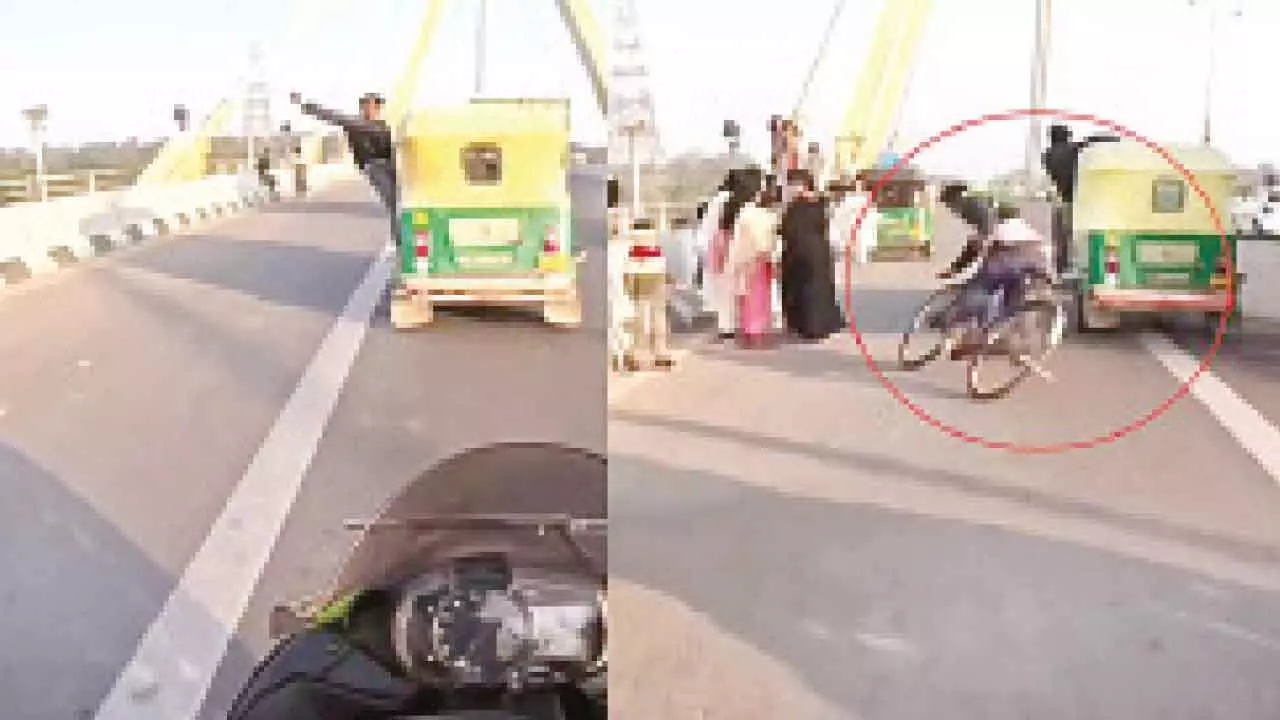 Man dies after motorcycle stunt goes wrong, hits e-rickshaw Man dies after motorcycle stunt goes wrong, hits e-rickshaw