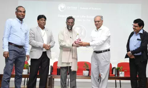 Felicitation to Dr B S Murthy by GITAM Pro VC Prof D S Rao, & the Distinguished Professors Felicitation to Dr B S Murthy by GITAM Pro VC Prof D S Rao, & the Distinguished Professors