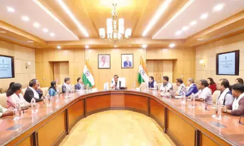 Assam CM showcases decade of peace, progress to Telangana media