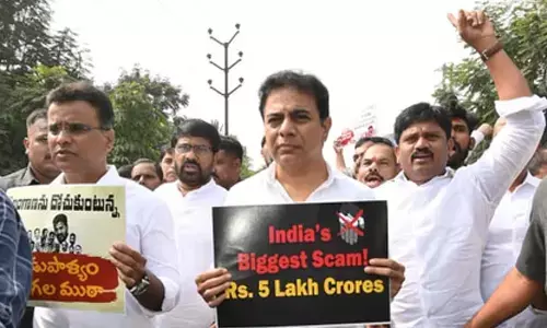 BRS accuses Cong govt of Rs 5 lakh crore land scam in Hyderabad
