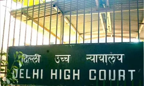 Poor conduct: Delhi HC expresses displeasure after lawyer appears with red tape on lips Poor conduct: Delhi HC expresses displeasure after lawyer appears with red tape on lips