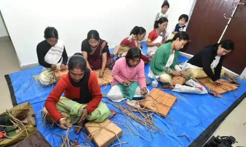 Water Hyacinth, an ecological nuisance is now a source of income for rural women in Majuli