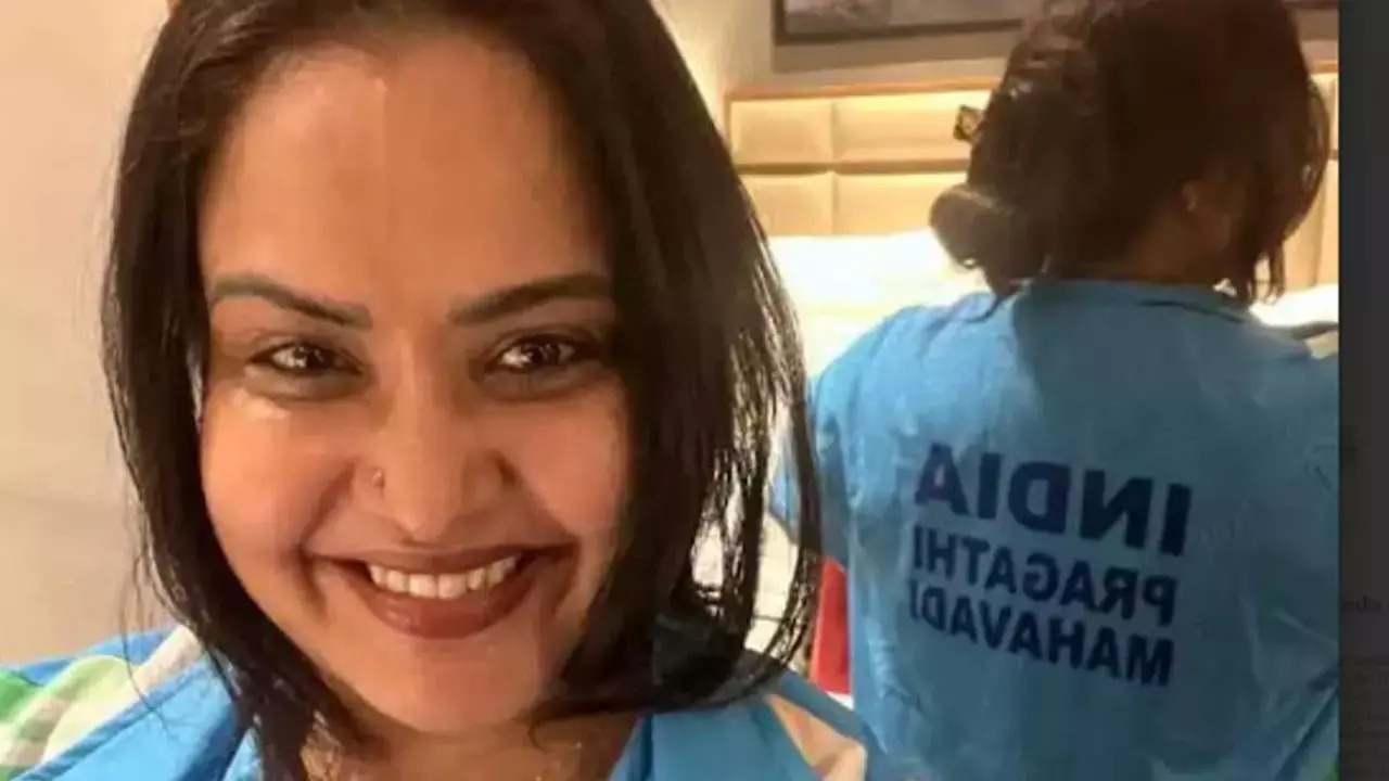 Actress Pragathi to represent India in powerlifting at Asian Games Actress Pragathi to represent India in powerlifting at Asian Games