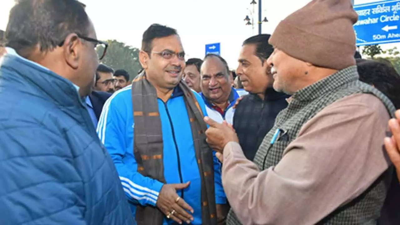 Rajasthan CM surprises morning walkers with unannounced visit to Jaipurs Jawahar Circle Rajasthan CM surprises morning walkers with unannounced visit to Jaipurs Jawahar Circle