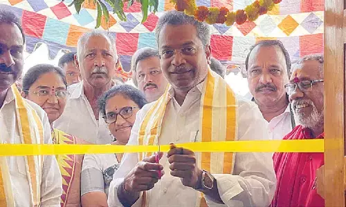 MLA inaugurates paddy procurement centre in Mylavaram MLA inaugurates paddy procurement centre in Mylavaram