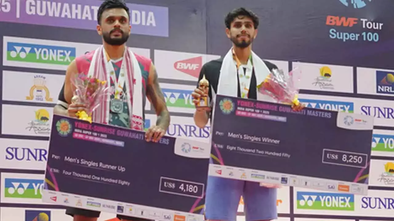 Guwahati Masters 2025: Sanskar Saraswat wins men’s singles title Tanvi Sharma, Roy-Sai Pratheek finish runners-up Guwahati Masters 2025: Sanskar Saraswat wins men’s singles title Tanvi Sharma, Roy-Sai Pratheek finish runners-up