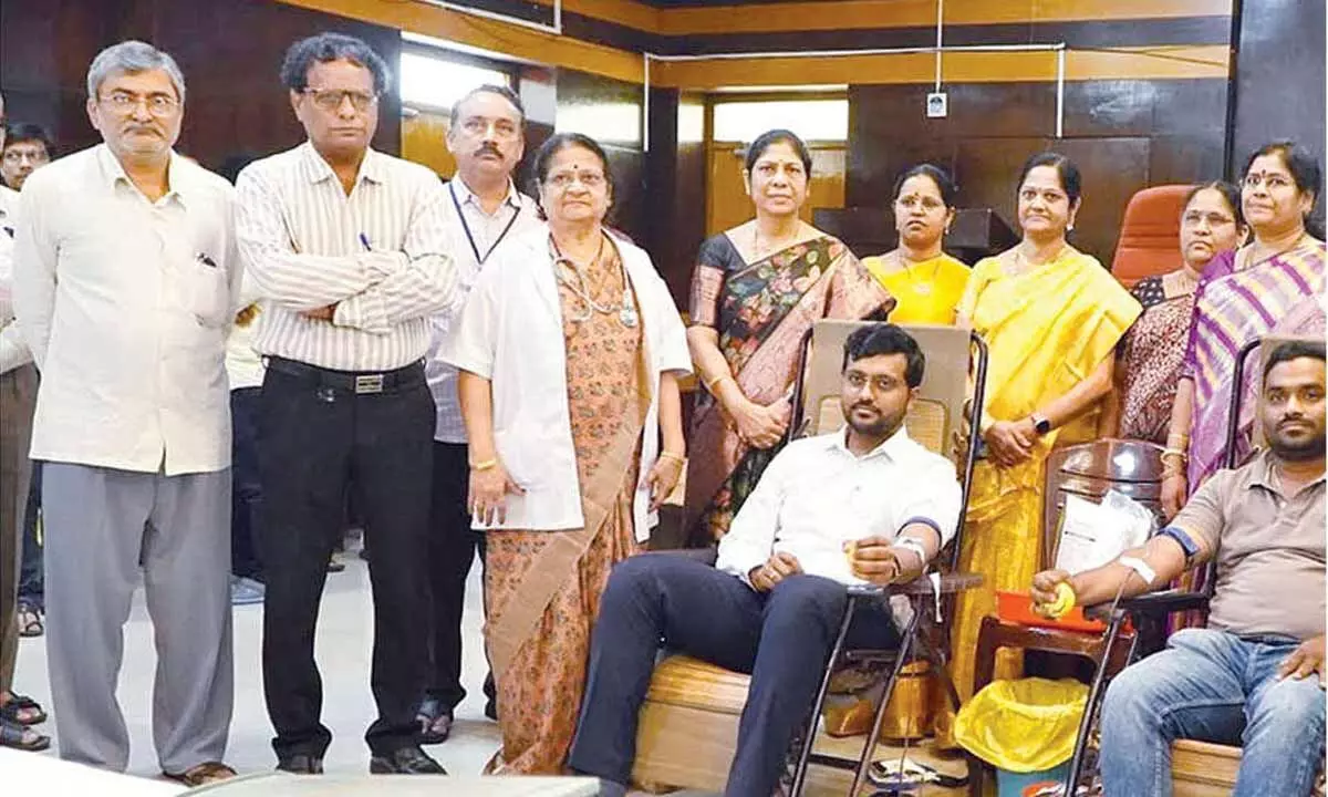 APEPDCL CMD advises people to donate blood, save lives