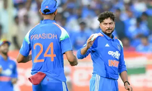 Kuldeep bags impact player of the series award after India’s 2-1 series win Kuldeep bags impact player of the series award after India’s 2-1 series win