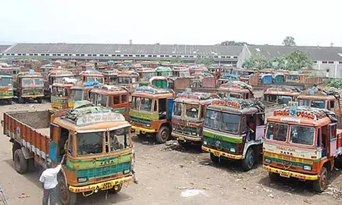 AP lorry owners association to go for strike over increased vehicle fees AP lorry owners association to go for strike over increased vehicle fees