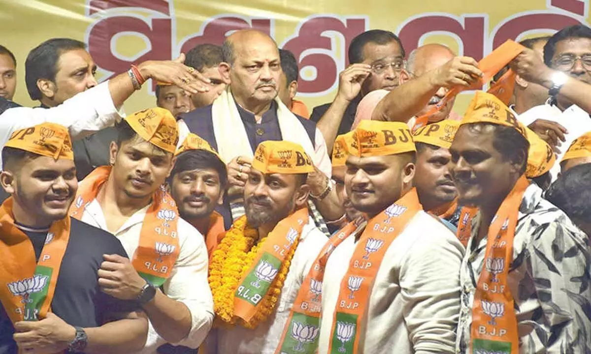 Prafulla Samal’s sons join BJP Prafulla Samal’s sons join BJP
