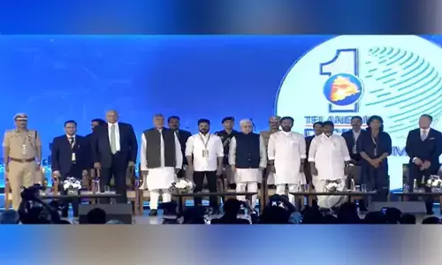 Telangana Rising Global Summit 2025 inaugurated at Bharat Future City