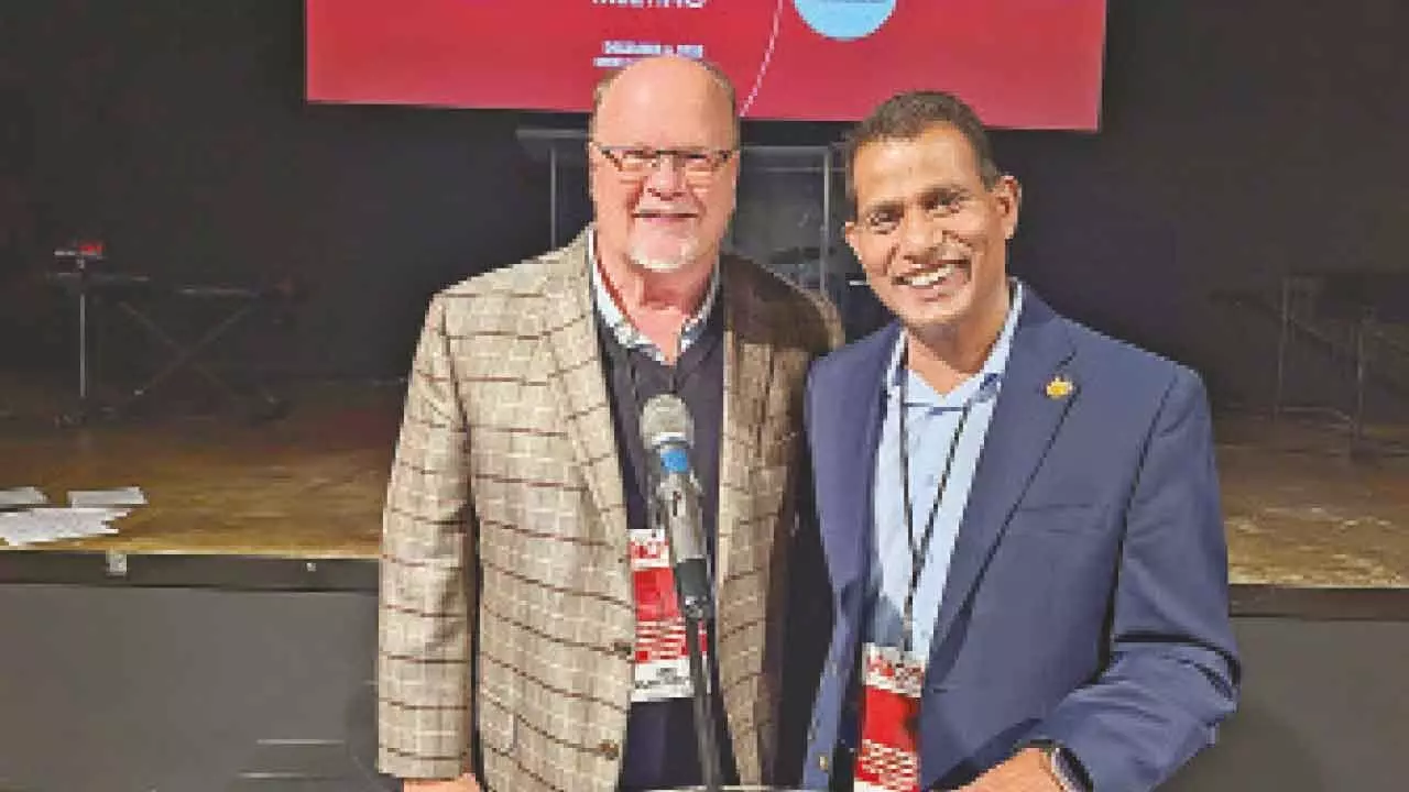 Rare honour for a Telugu man in US Rare honour for a Telugu man in US