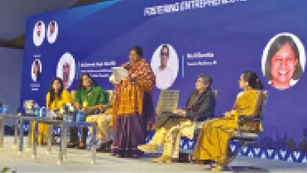 Seethakka calls on investors to back women-led growth in Telangana Seethakka calls on investors to back women-led growth in Telangana