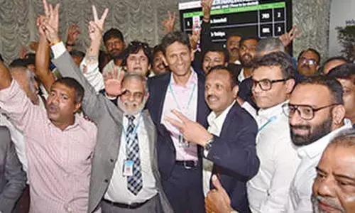 Tejasvi, DKS congratulate Venkatesh Prasad, the new KSCA chief