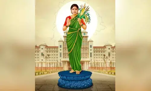 CM Revanth Reddy unveils Telangana Thalli statues at all district Collectorates CM Revanth Reddy unveils Telangana Thalli statues at all district Collectorates