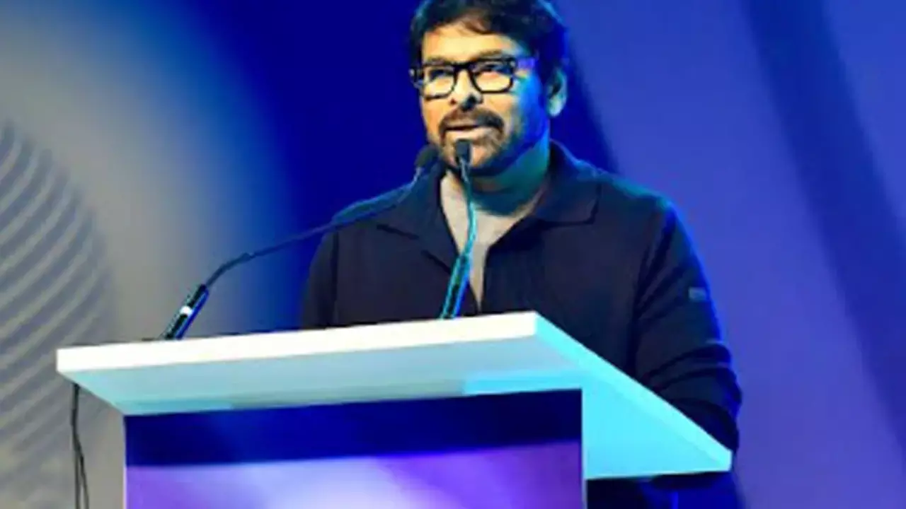 Chiranjeevi’s comments at Hyderabad Global Summit spark online backlash Chiranjeevi’s comments at Hyderabad Global Summit spark online backlash