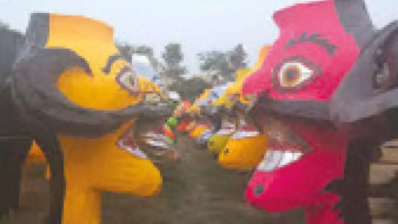 Villagers burn effigies of environmentalists Villagers burn effigies of environmentalists