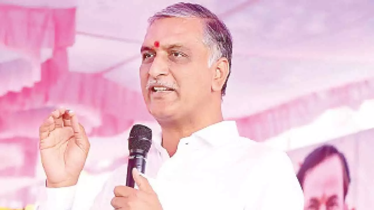 Harish Rao dubs Global Summit as mega flop show; says Document ‘visionless’ Harish Rao dubs Global Summit as mega flop show; says Document ‘visionless’