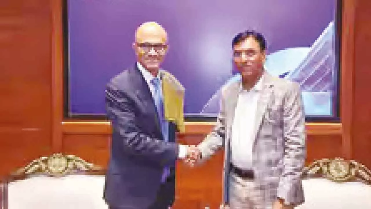 Union labour Minister inks initial pact with Microsoft