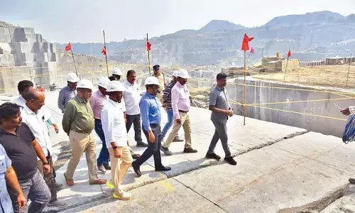 Prakasam collector inspects granite quarry operations