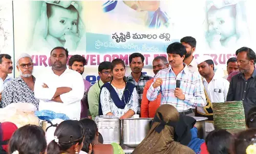 Food distribution programme held at PHC Food distribution programme held at PHC