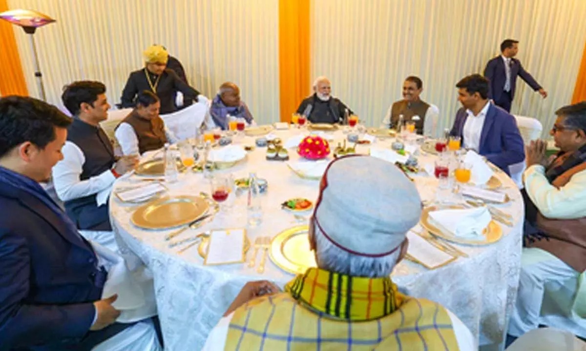 Recipe for progress: PM Modi serves governance mantras at grand NDA dinner Recipe for progress: PM Modi serves governance mantras at grand NDA dinner