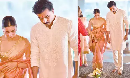 Alia, Ranbir share warm-spirited momments from their housewarming ceremony